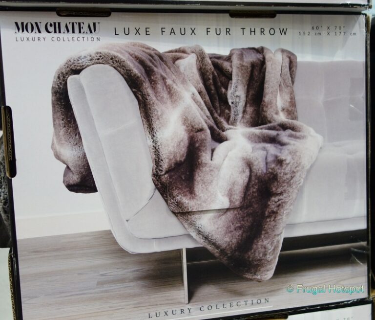 Mon Chateau Faux Fur Throw Costco Sale! Frugal Hotspot