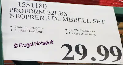 Pro-Form Neoprene Dumbbell Set | Costco Price