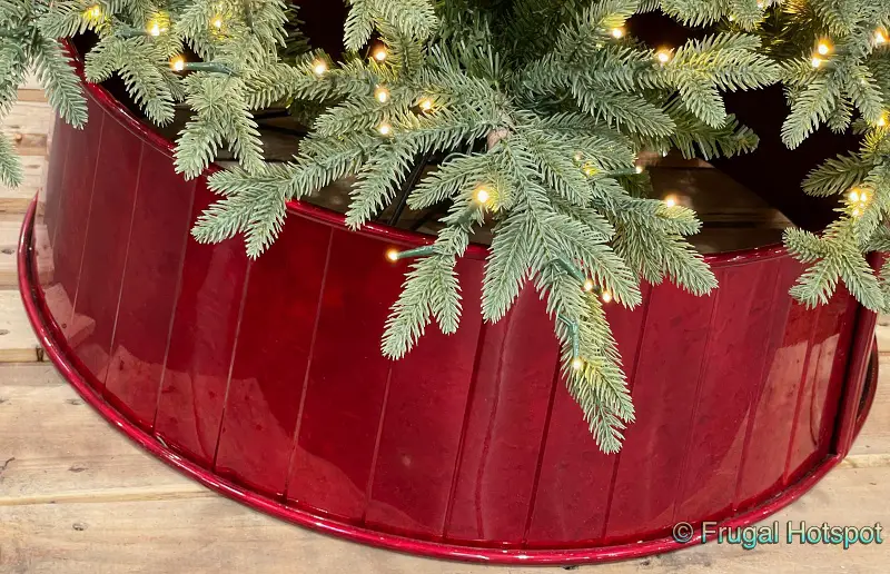 Red Metal Tree Collar | Costco Display