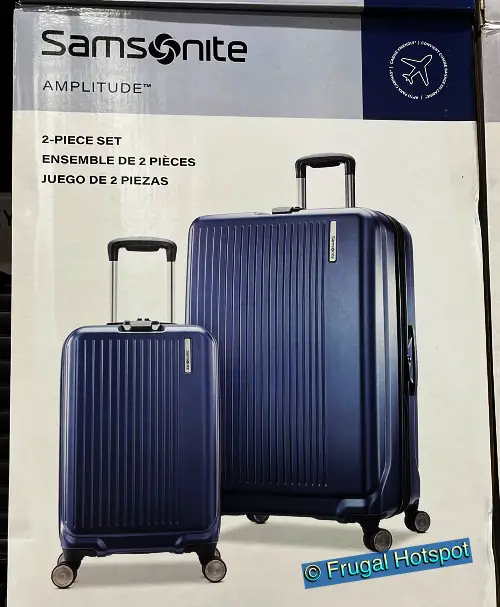 Samsonite Amplitude 2 Pc Luggage Set | Dark Blue | Costco