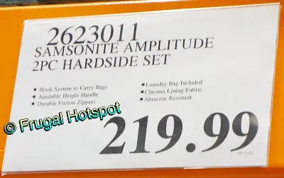 Samsonite Amplitude Hardside Luggage Set | Costco Price