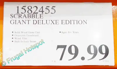 Scrabble Giant Deluxe Edition | Costco Price