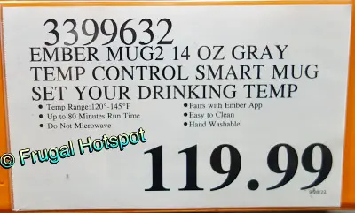 ember Temperature Control Mug² | Costco Price