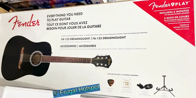 Fender acoustic guitar shop costco