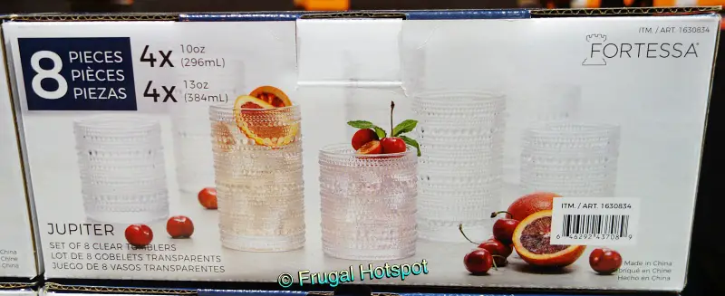 Fortessa Jupiter Clear Tumbler Set | Costco