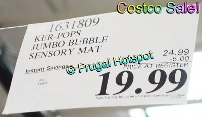 Ker-Pops Bubble Popping Sensory Fidget Mat | Costco Sale Price