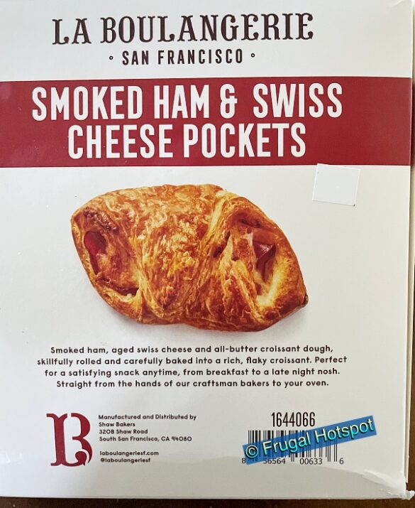 La Boulangerie Smoked Ham & Swiss Cheese Pockets at Costco!