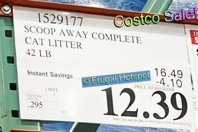 Scoop Away Clumping Cat Litter 42 lbs | Costco sale price