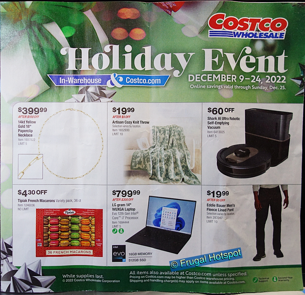 Costco Holiday Event Sale December 2022 | P1
