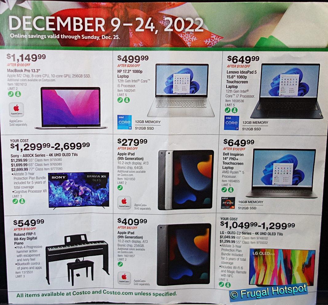 Costco Holiday Event Sale December 2022 | P2
