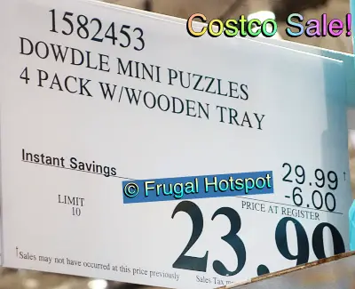Dowdle Mini Wooden Puzzles | Costco Sale Price