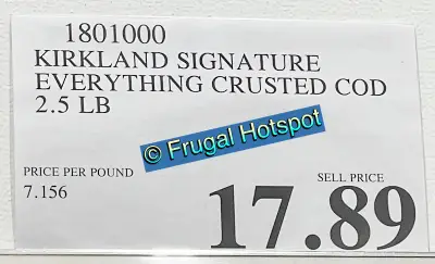 Kirkland Signature Everything Seasoning Breaded Cod | Costco Price