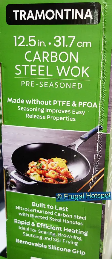 🍳 @tramontinausa 12.5” carbon steel wok is on sale $10 off now $24.99!  Promo deal ends 3/12! #costcodeals #costco