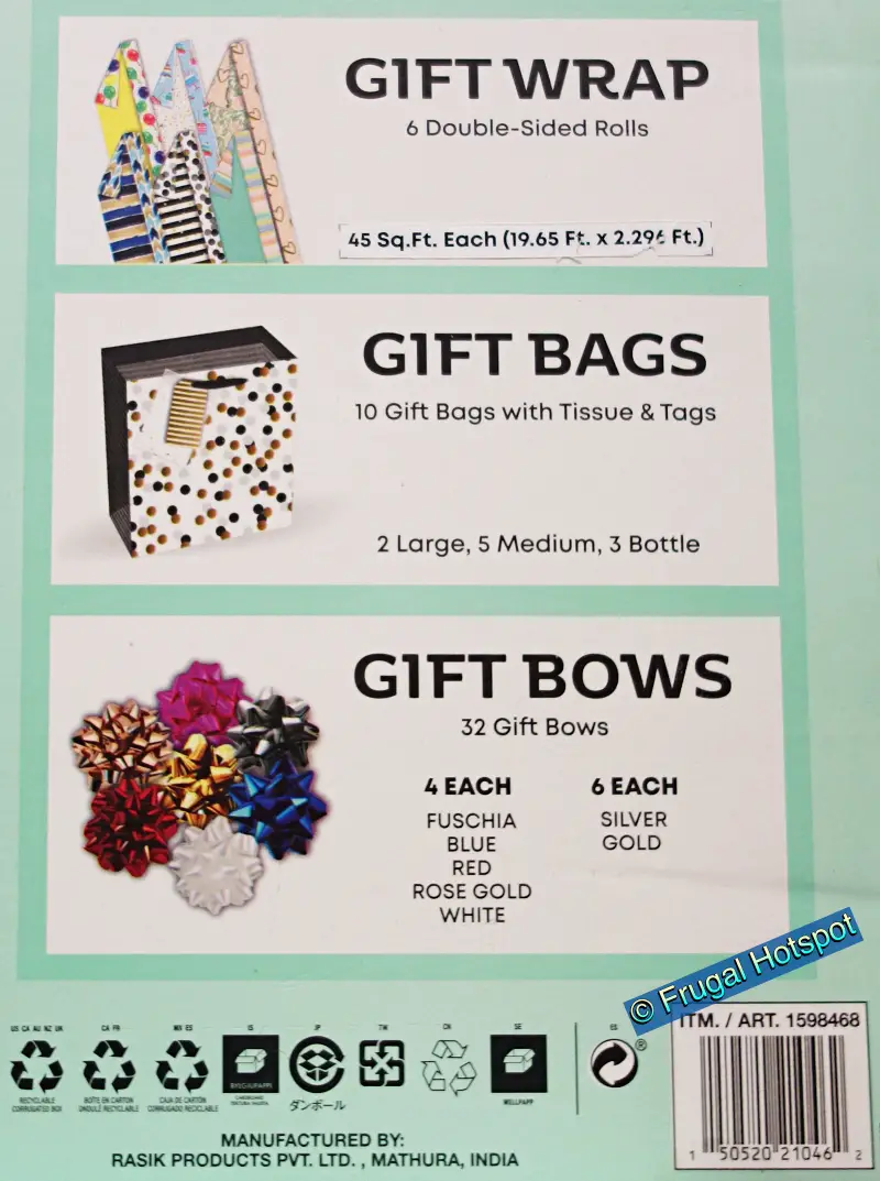 48-Piece Gift Wrap Kit | details | Costco