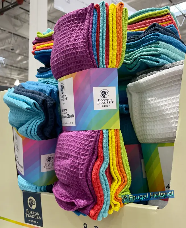Boston Traders Microfiber Waffle Weave Kitchen Towels 8 pack | Costco