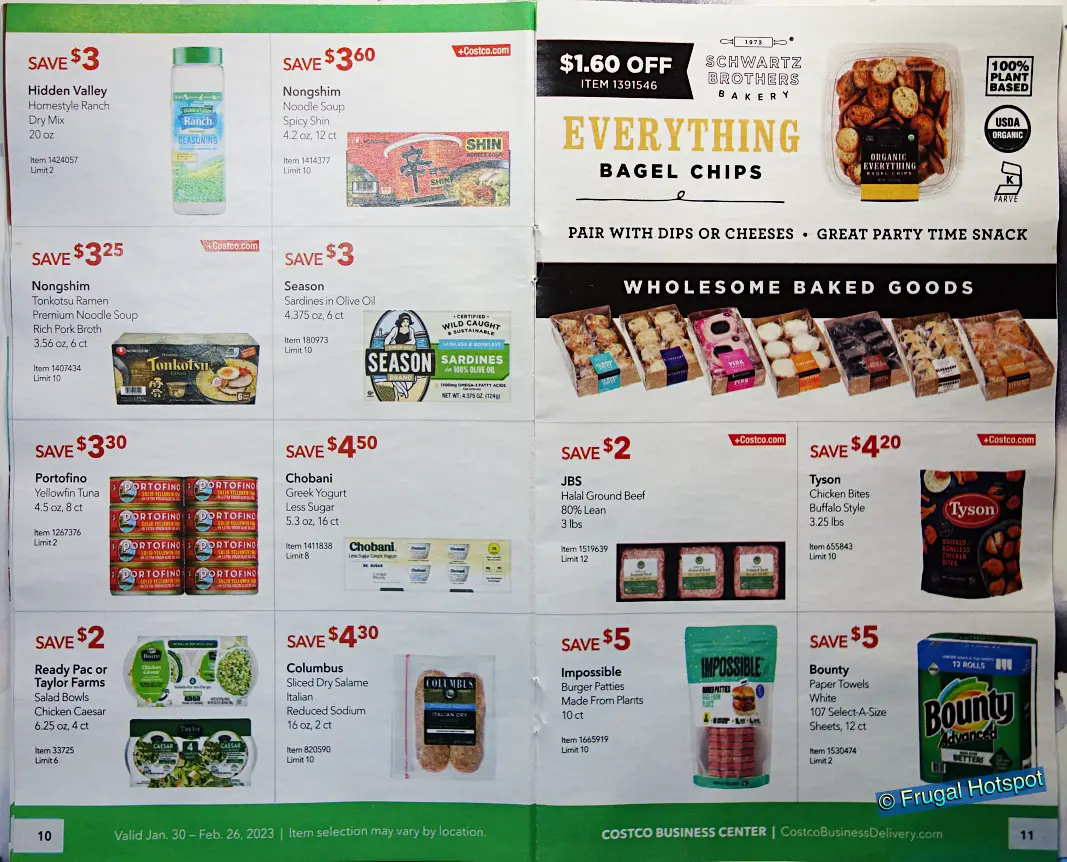 Costco Business Center Coupon Book FEBRUARY 2023 | Pages 10 and 11