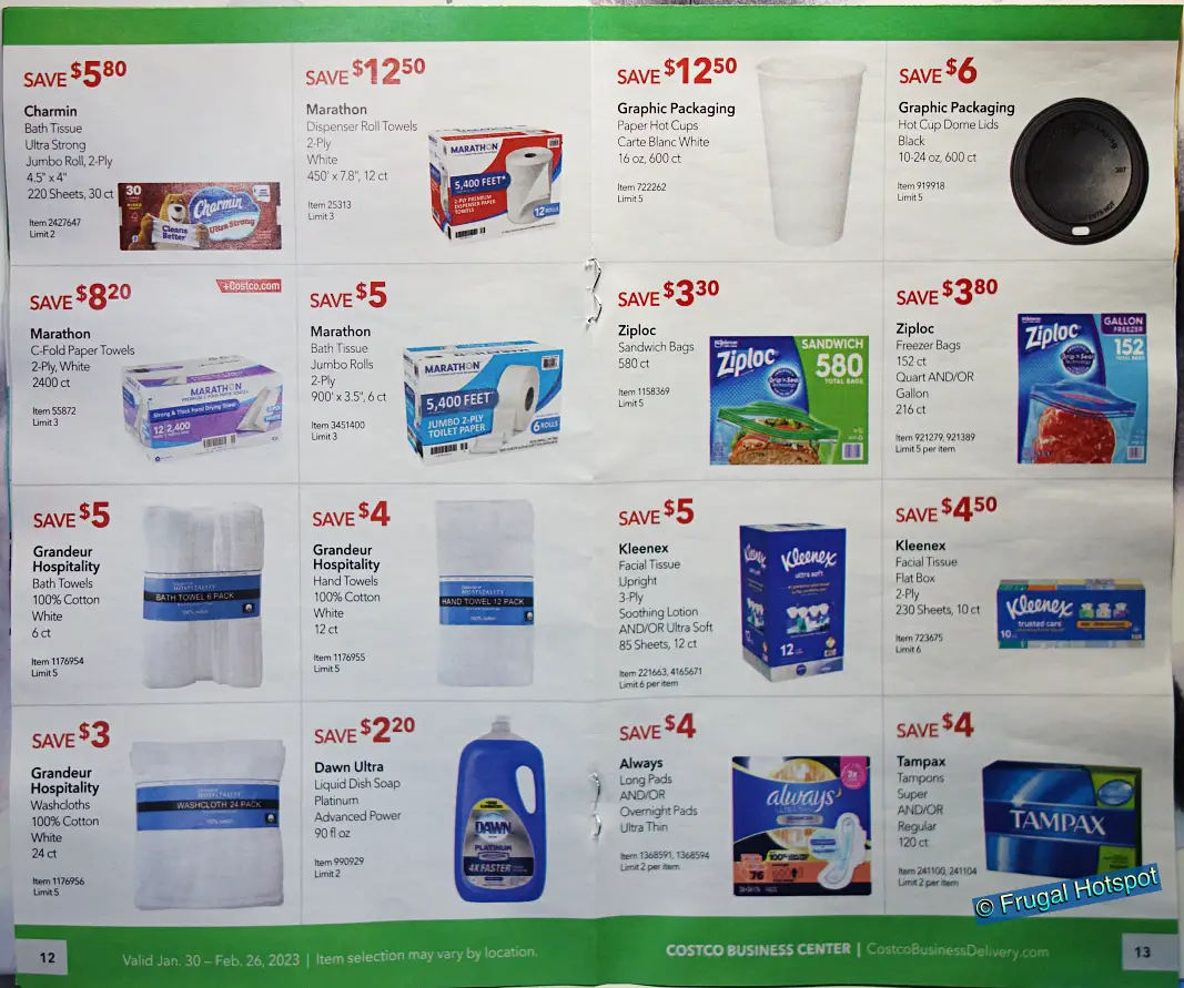 Costco Business Center Coupon Book FEBRUARY 2023 | Pages 12 and 13