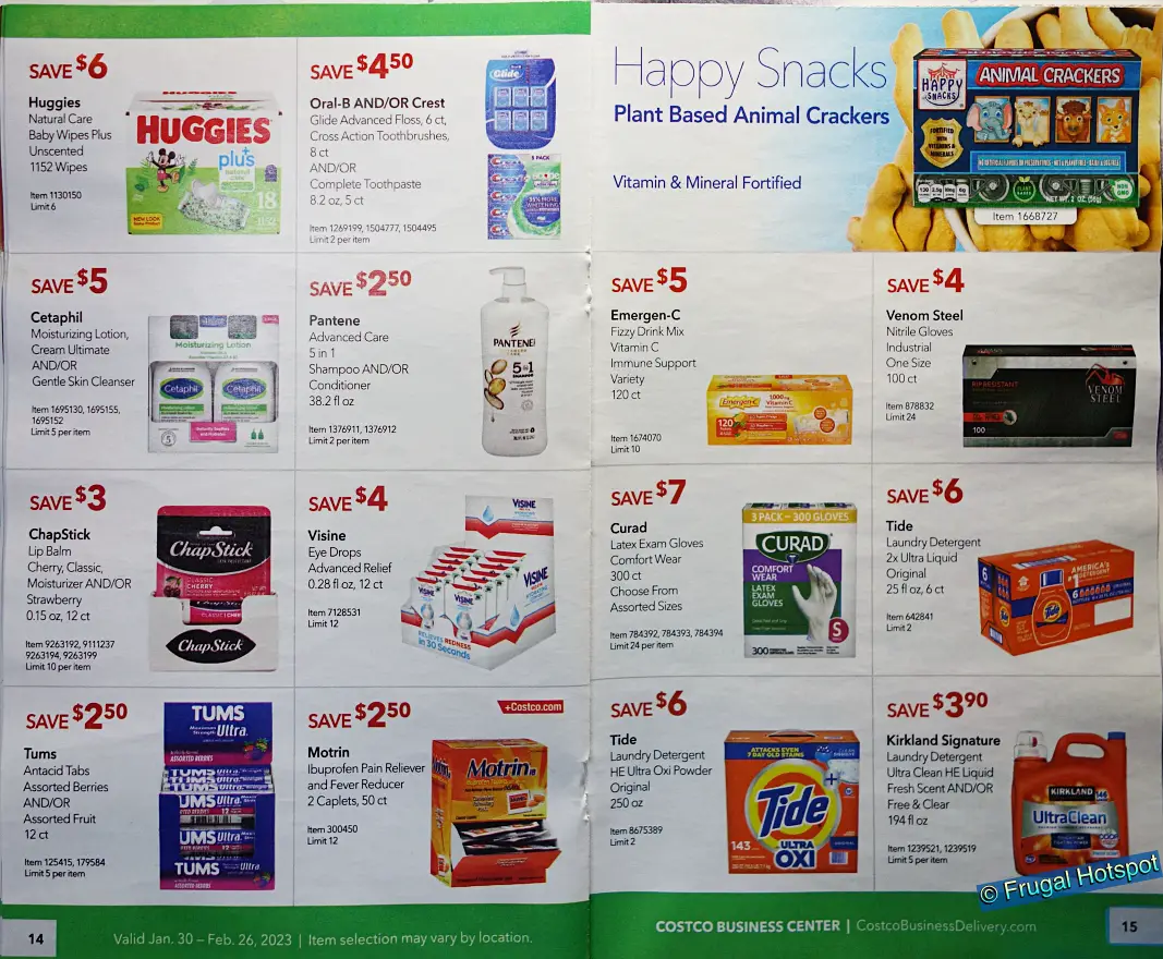 Costco Business Center Coupon Book FEBRUARY 2023 | Pages 14 and 15