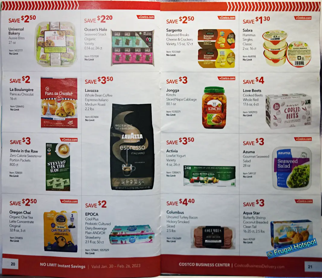 Costco Business Center Coupon Book FEBRUARY 2023 | Pages 20 and 21