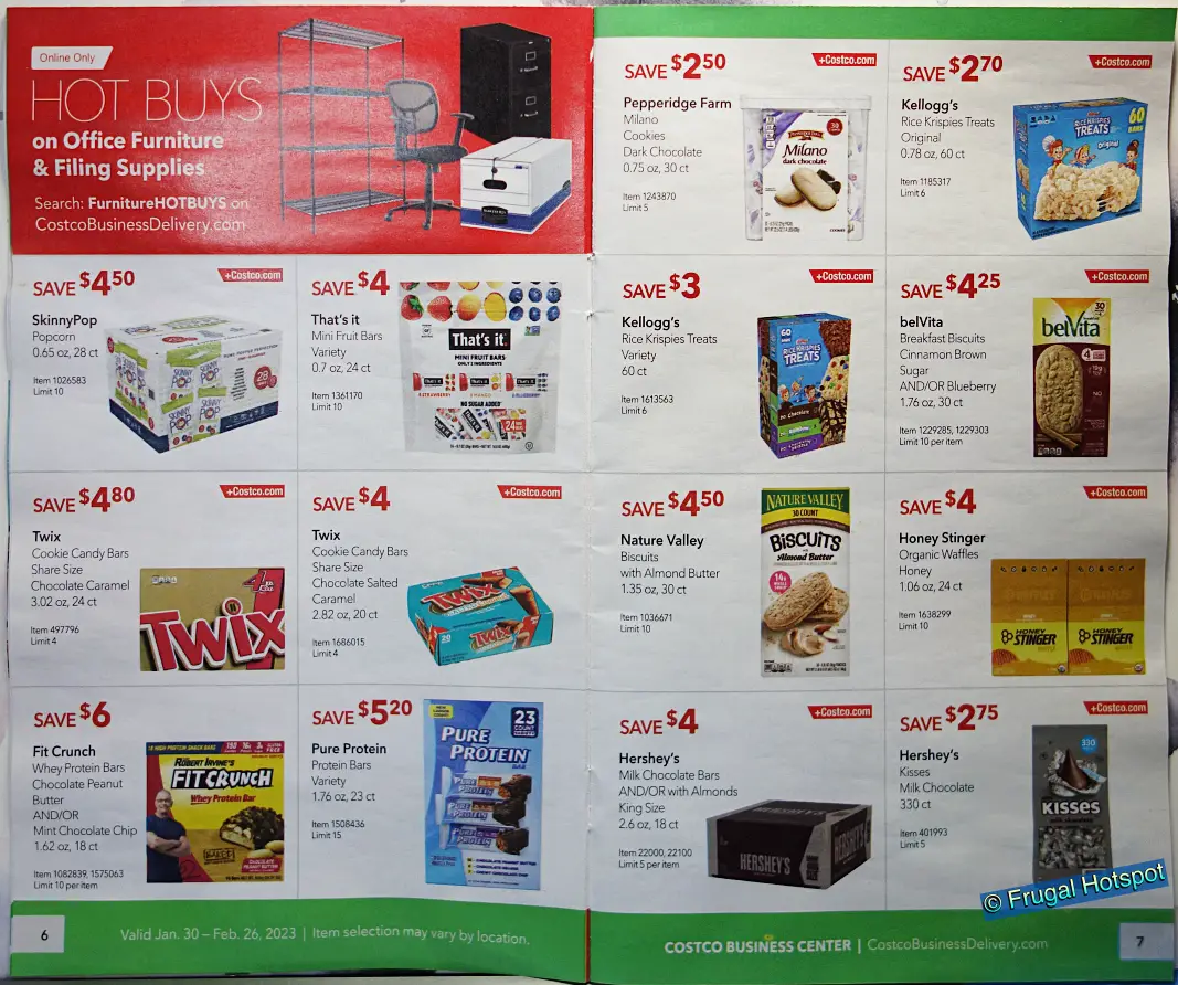 Costco Business Center Coupon Book FEBRUARY 2023 | Pages 6 and 7