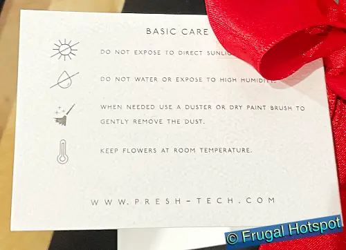 Forever Roses 16 Stem Preserved Roses | care instructions | Costco