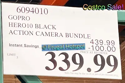 GoPro HERO10 Black Action Camera | Costco Sale Price | Item 6094010