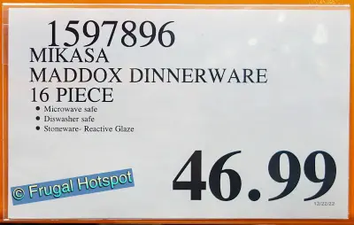 Mikasa Maddox 16-piece Dinnerware Set | Costco Price