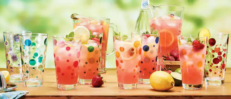 Pandex Polka Dot Highball Acrylic Tumblers | Costco