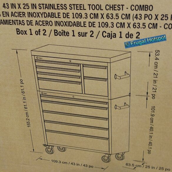 TRINITY Stainless Steel Tool Chest Costco Sale! Frugal Hotspot