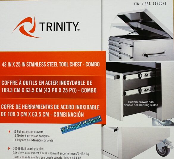 TRINITY Stainless Steel Tool Chest Costco Sale! Frugal Hotspot
