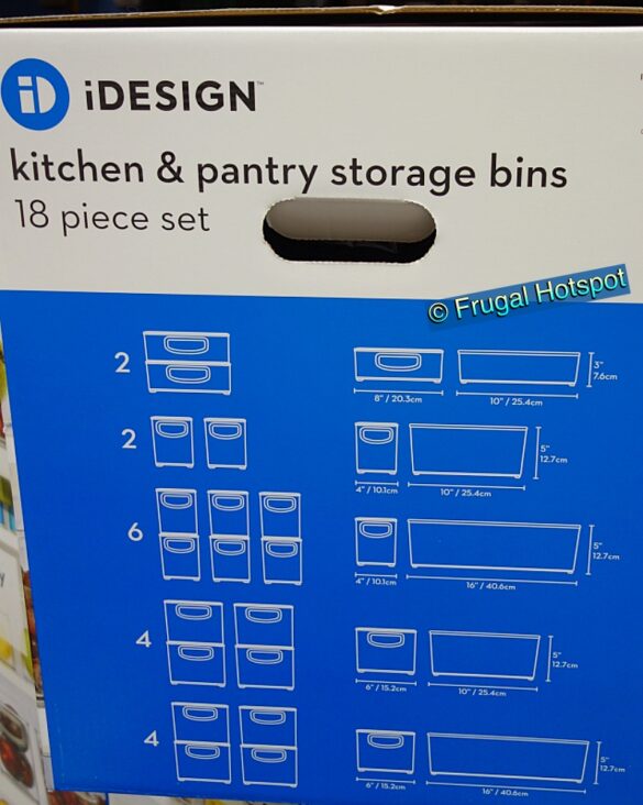 iDESIGN Kitchen & Pantry Storage Bins 18Pc Set at Costco!
