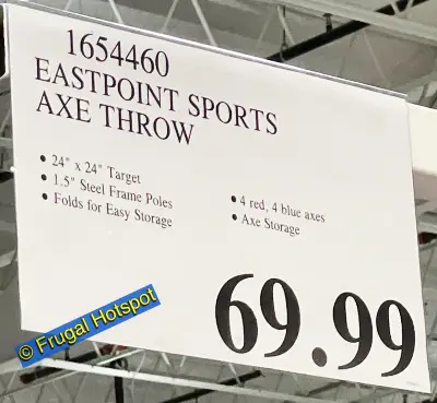 EastPoint Sports Ultimate Axe Throw Target Set | Costco Price | Item 1654460