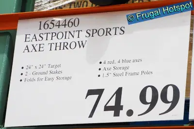 EastPoint Sports Ultimate Axe Throw Target Set | Costco Price | Item 1654460