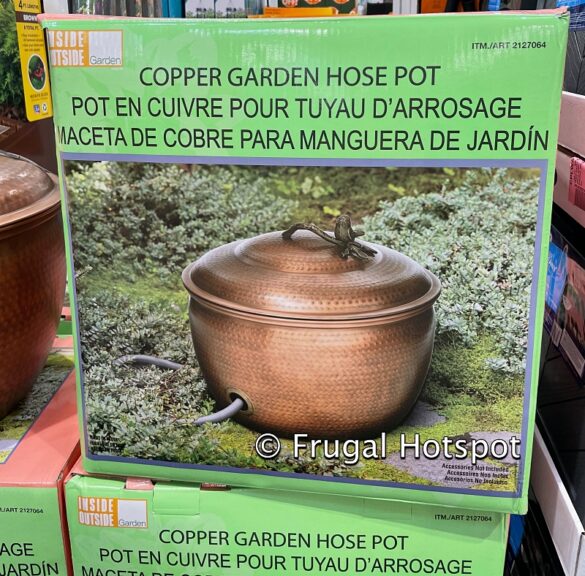 Copper Plated Garden Hose Pot at Costco! Frugal Hotspot