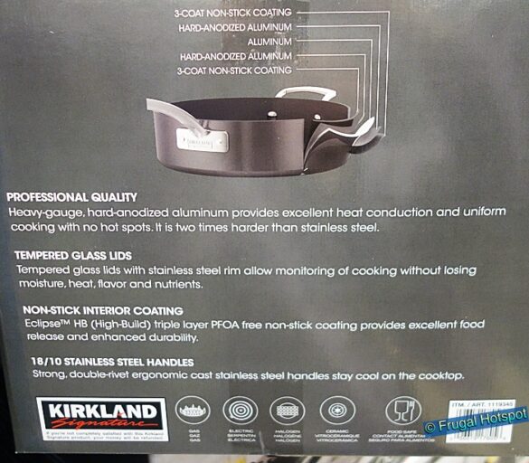 Kirkland Signature HardAnodized NonStick Cookware 12Pc Set