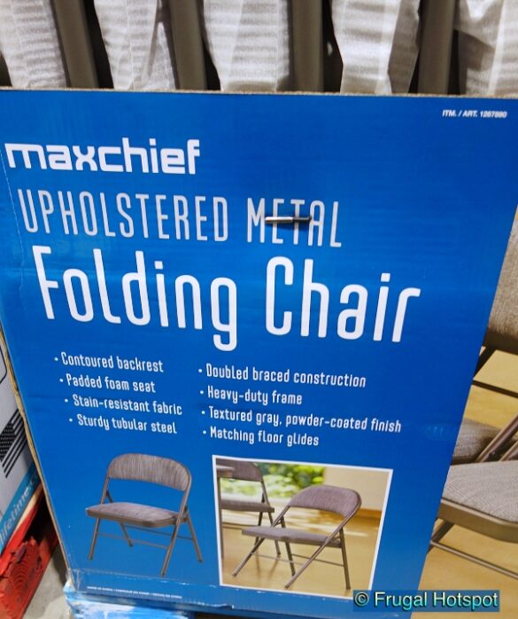Upholstered Metal Folding Chair Costco Sale! Frugal Hotspot