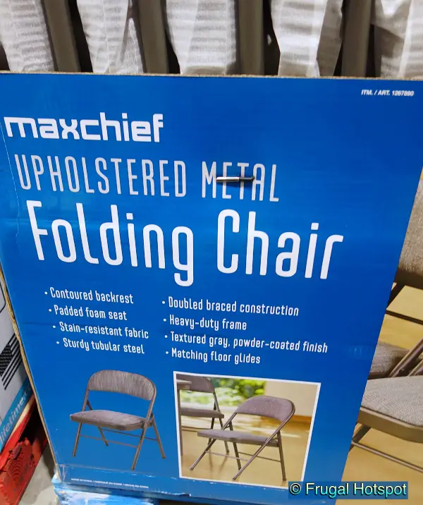 Maxchief Upholstered Metal Folding Chair | Costco