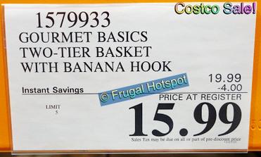 Gourmet Basics 2-Tier Fruit Basket - Costco Sale!