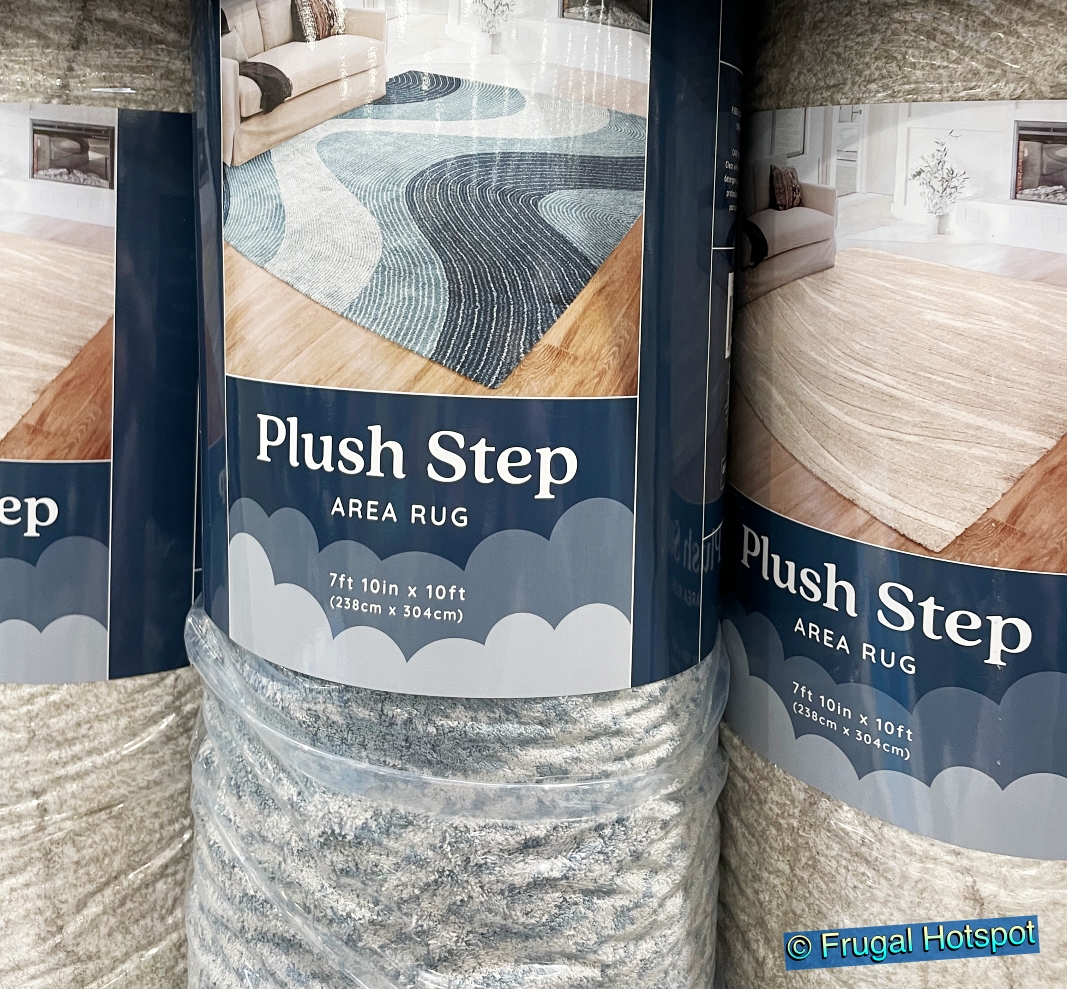 Plush Step Area Rug 7 by 10 | blue | Costco