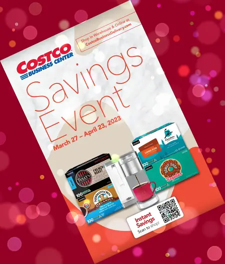 Costco Business Center Coupon Book APRIL 2023 | Cover with lights