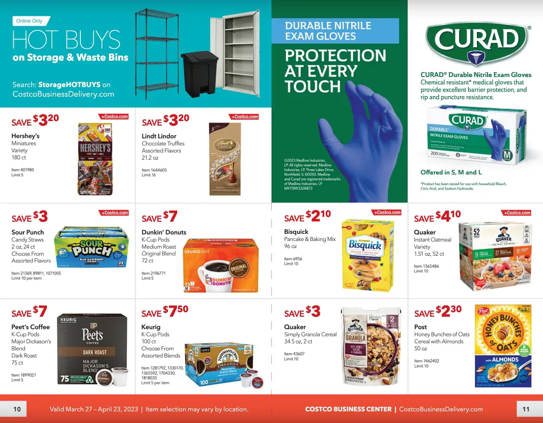 Costco Business Center Coupon Book APRIL 2023 | Pages 10 and 11