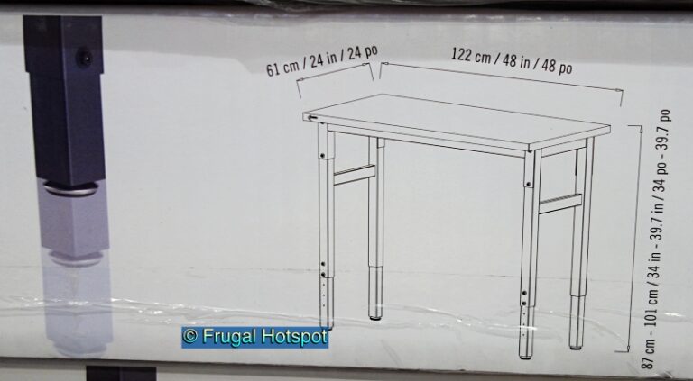 Trinity 48" Wood Top Work Table - Costco Sale! | Frugal Hotspot