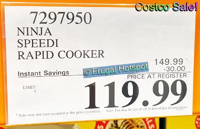 Ninja Speedi Rapid Cooker and Air Fryer | Costco Sale Price | Item 7297950