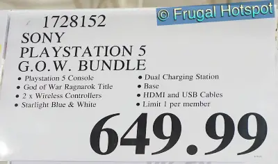 PlayStation 5 God of War Ragnarök Bundle | Costco Price