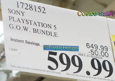 Sony PlayStation 5 God of War Bundle | Costco Sale Price