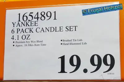 Yankee Candle 6 Piece Set | Costco Price
