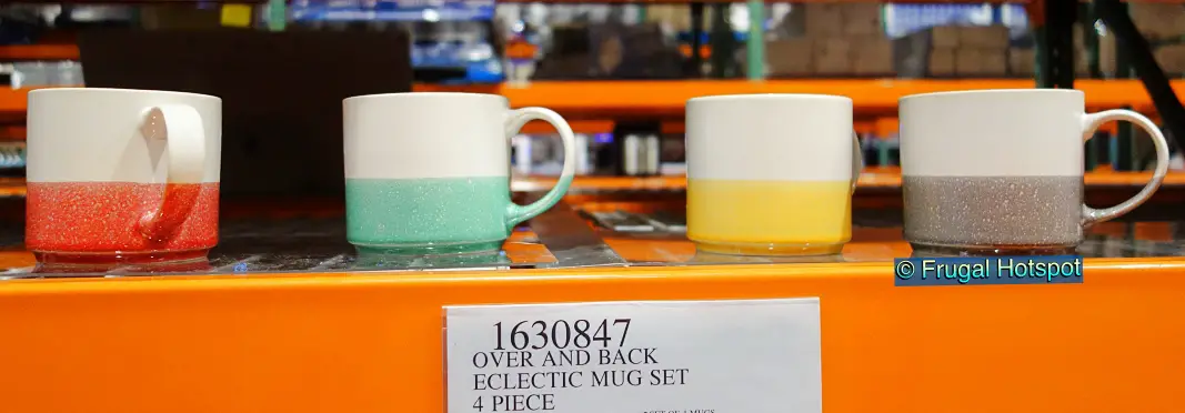over and back coffee mugs | Costco Display | Item 1630847