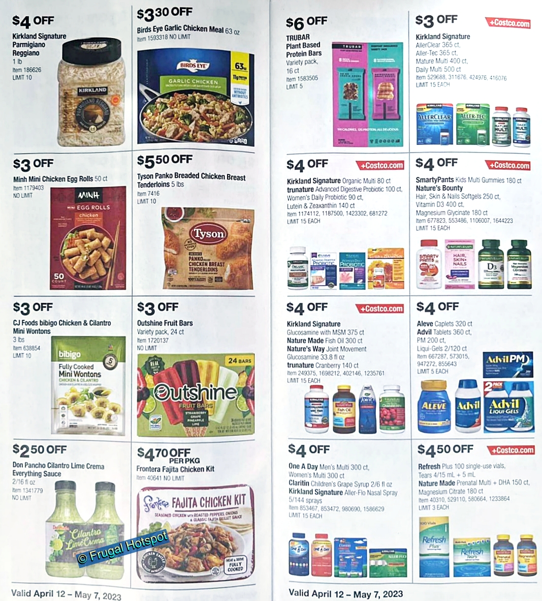 Costco Coupon Book APRIL 2023 | Pages 16 and 17