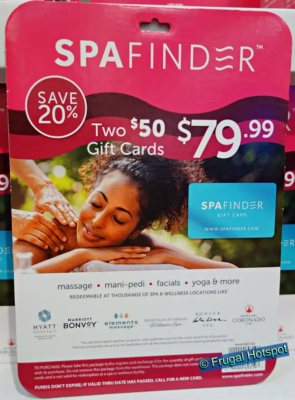 Spafinder Gift Cards | Costco 687243