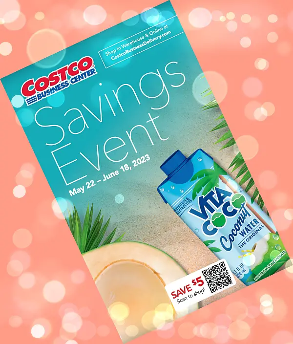 Costco Business Center Coupon Book MAY JUNE 2023 | Cover with bubbles